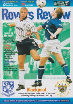 Tranmere Rovers v Blackpool Match Programme 1999-08-24